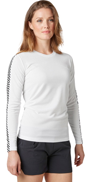 2026 Helly Hansen Womens Lifa Crew Baselayer Top 48326 - White